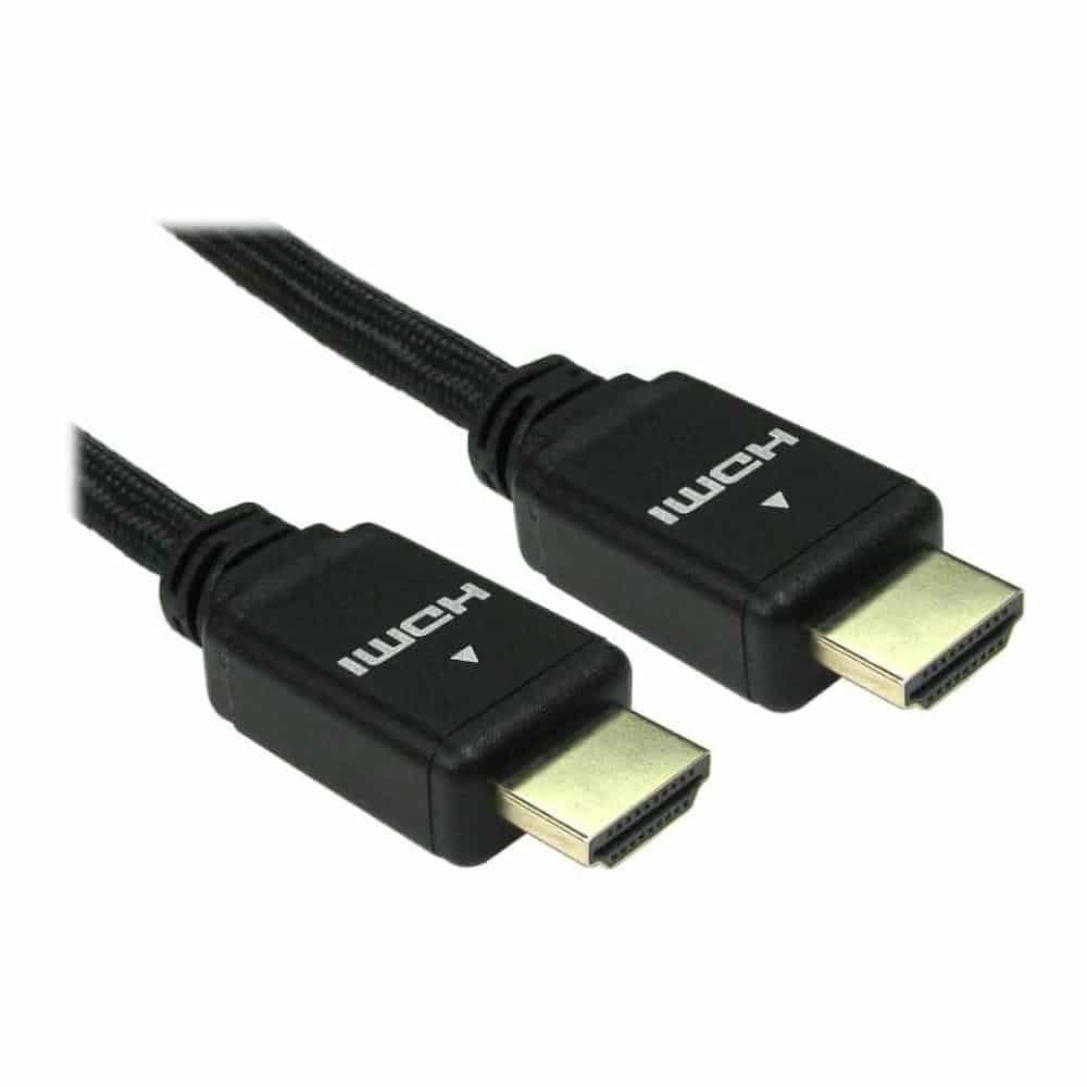 Progressiverobot 1 Metre Black HDMI 2.1 Braided Cable - M/M